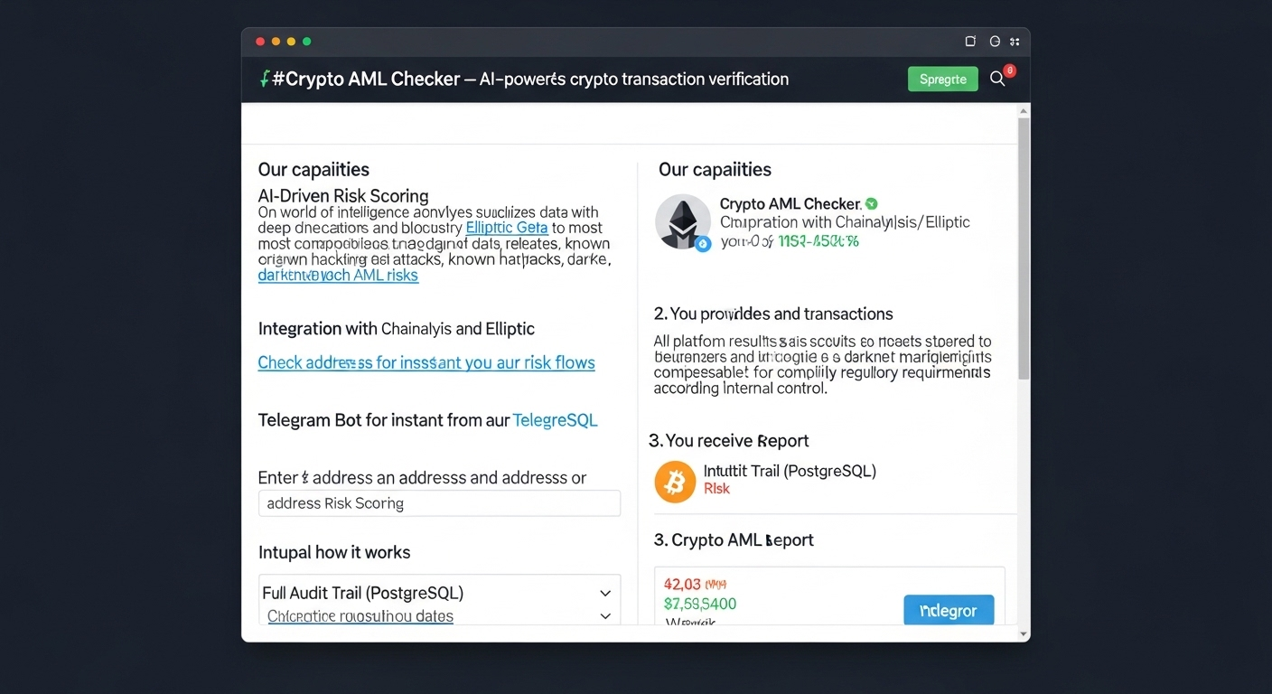 Криптовалютный AML-чекер бот